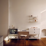 String フリースタンドシェルフ ×3列 棚板+キャビネット×1