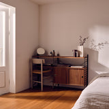 String フリースタンドシェルフ ×3列 棚板+キャビネット×1