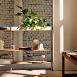 String フリースタンドシェルフ ×3列 棚板+キャビネット×1