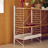 String フリースタンドシェルフ ×3列 棚板+キャビネット×1