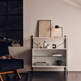 String フリースタンドシェルフ ×3列 棚板+キャビネット×1