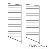 【日本代理店】String スウェーデン製 シェルフシステム サイドフレーム フロアタイプ85×30 (2枚組)