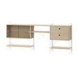 String フリースタンドシェルフ ×3列 ディスプレイキャビネットW78+チェストW58