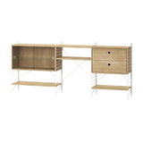 String フリースタンドシェルフ ×3列 ディスプレイキャビネットW78+チェストW58