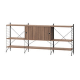 String フリースタンドシェルフ ×3列 棚板+キャビネット×1