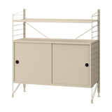 String フリースタンドシェルフ メタル棚板+キャビネット