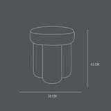 101 COPENHAGEN 【日本代理店】デンマークデザイン Big Foot Stool Deep Taupe (A2635)