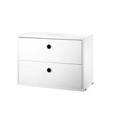 String フリースタンドシェルフ W58 D30 ×2列 棚板+チェスト×2