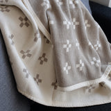 KLIPPAN シュニールコットン ハーフブランケット シャーンスンド エクリュ