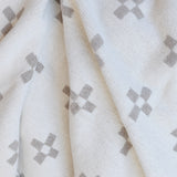 KLIPPAN シュニールコットン ハーフブランケット シャーンスンド エクリュ