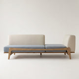 Luu Sofa ecru / gray(左右反転仕様) | オーク/ウォルナット/アッシュ無垢材