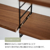 String フリースタンドシェルフ ×3列 棚板+キャビネット×1