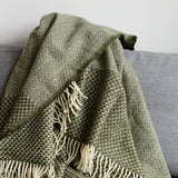 シ・コラサォン ウールブランケット Swallow Cloud Dry Green