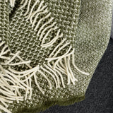 シ・コラサォン ウールブランケット Swallow Cloud Dry Green