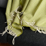 シ・コラサォン ウールブランケット Thorn Pistacchio Green