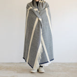 シ・コラサォン ウールコットンブランケット Flower Thornazul