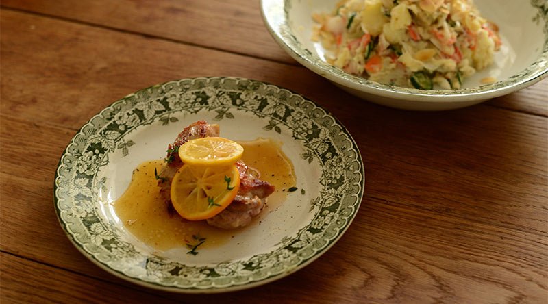 旬の柑橘をつかってさわやかな味覚を。おうちでできるごちそう鶏肉のグリルとさっぱりポテトサラダ｜北欧インテリア通販サイト greeniche（グリニッチ）