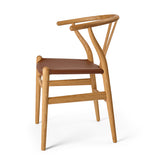 Yチェア（ワイチェア）CH24P レザー座面 | Hans. J. Wegner (ハンス・J・ウェグナー) カール・ハンセン＆サン【正規販売店】デンマークデザイン