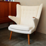 【代官山店にて展示中】 PP19 Papa Bear Chair チェリー・オイル仕上げ・Dedar Karakorum col.001 | Hans. J. Wegner (ハンス・J・ウェグナー)