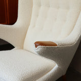 【代官山店にて展示中】 PP19 Papa Bear Chair チェリー・オイル仕上げ・Dedar Karakorum col.001 | Hans. J. Wegner (ハンス・J・ウェグナー)