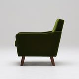 カリモク60【正規販売店】 ロビーチェア 1シーター モケットグリーン