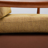 カリモク60【正規販売店】フレームチェア 3シーター マスタードイエロー