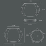 101 COPENHAGEN 【日本代理店】デンマークデザイン Arket Plant Pot Big Dark Grey