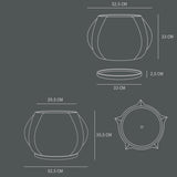 101 COPENHAGEN 【日本代理店】デンマークデザイン Arket Plant Pot Medio Dark Grey