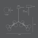 101 COPENHAGEN【日本代理店】デンマークデザイン Drop Chandelier Bulp Mini Grey (5m)