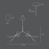 101 COPENHAGEN【日本代理店】デンマークデザイン Drop Chandelier Mini Brass (5m)