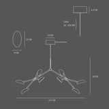 101 COPENHAGEN【日本代理店】デンマークデザイン Drop Chandelier, Mini - White (5m)