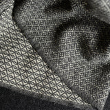 シ・コラサォン ウールブランケット Flower Dark Gray