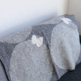 KLIPPAN ウール ハーフブランケット PERHONEN グレー