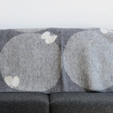 KLIPPAN ウール ハーフブランケット PERHONEN グレー