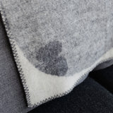 KLIPPAN ウール ハーフブランケット PERHONEN グレー