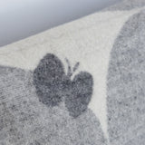 KLIPPAN ウール ハーフブランケット PERHONEN グレー