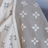 KLIPPAN シュニールコットン ハーフブランケット シャーンスンド エクリュ