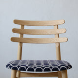 FDBモブラー 【日本代理店】デンマークデザイン J48 ナチュラル dop tambourine indigo / dark green｜minä perhonen ミナペルホネン Poul M. Volther ポール・M・ヴォルタ