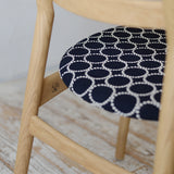 FDBモブラー 【日本代理店】デンマークデザイン J48 ナチュラル dop tambourine indigo / dark green｜minä perhonen ミナペルホネン Poul M. Volther ポール・M・ヴォルタ