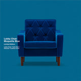 カリモク60【正規販売店】 カフェチェア モケットブルー 【数量限定】