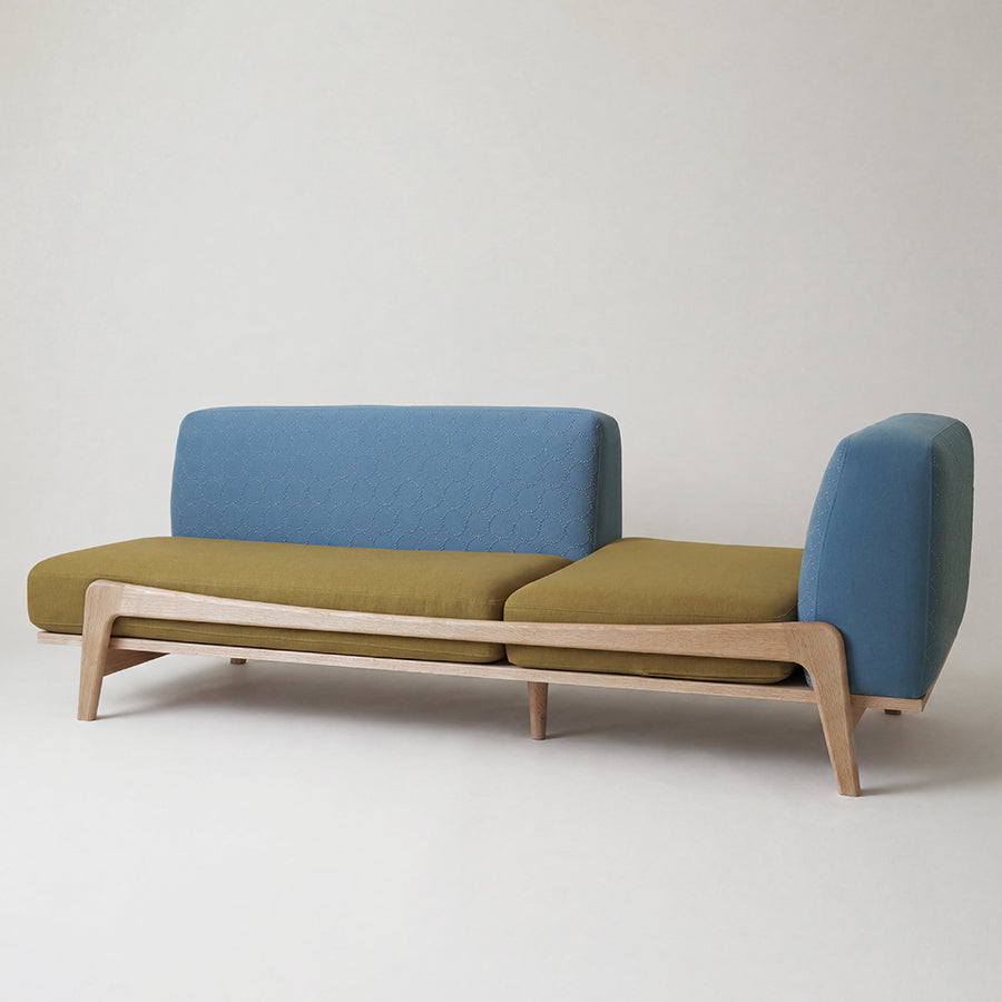 Luu Sofa dop tambourine blue / khaki | オーク/ウォルナット/アッシュ無垢材