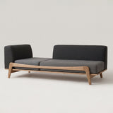Luu Sofa dark green / gray | オーク/ウォルナット/アッシュ無垢材