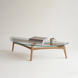 Luu Table（glass top） | オーク/ウォルナット無垢材