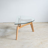 Luu Table（glass top） | オーク/ウォルナット無垢材
