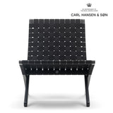 MG501 COTTON WEBBING ブラック ブラック塗装｜CUBA CHAIR キューバチェア カール・ハンセン＆サン【正規販売店】デンマークデザイン