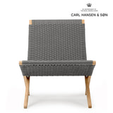 MG501 FLAT ROPE OUTDOOR チャコール チーク｜CUBA CHAIR キューバチェア カール・ハンセン＆サン【正規販売店】デンマークデザイン
