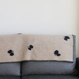 KLIPPAN ウール ミニブランケット CHOUCHO ブラック