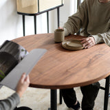 Round Cafe Table Φ900｜ウォルナット無垢材