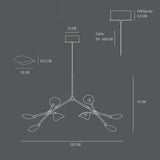 101 COPENHAGEN【日本代理店】デンマークデザイン Stingray Chandelier Brass (5m)