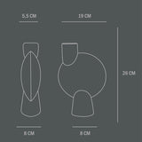 101 COPENHAGEN 【日本代理店】デンマークデザイン Sphere Vase Bubl Medio Bone White